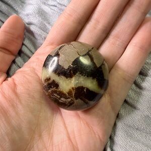 Large 40mm Septarian Dragon Stone Crystal Round Cabochon Healing Stone